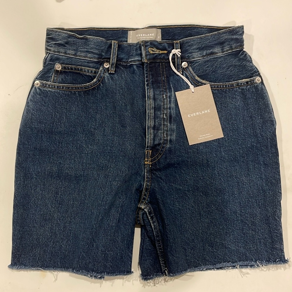 EVERLANE size 25 way high denim short NWT